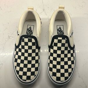 Vans checkered classic slip on shoe size youth 13
